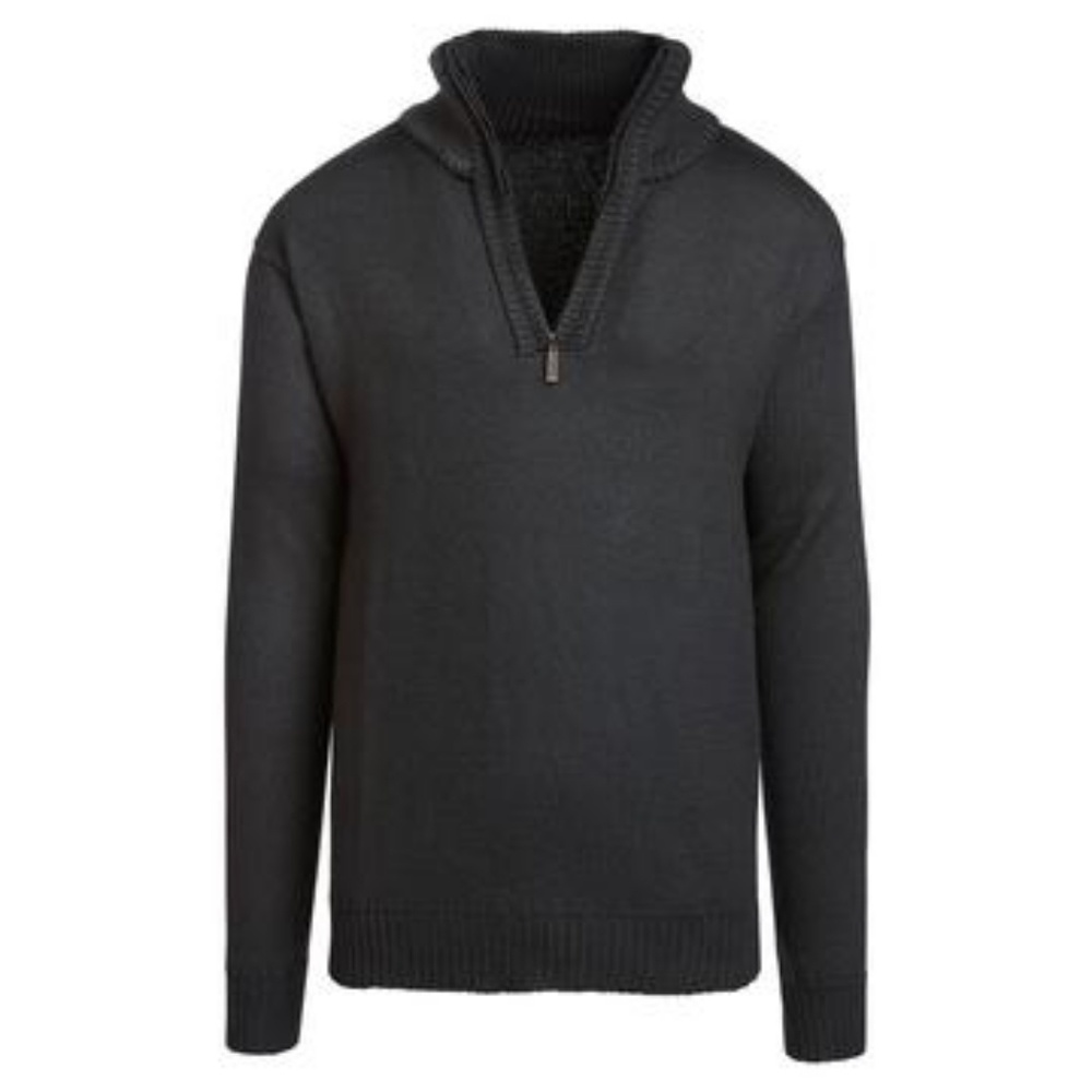 Alta mens CASUAL long sleeve half zip mock neck